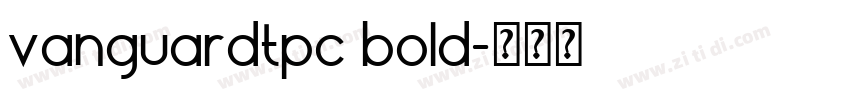 vanguardtpc bold字体转换